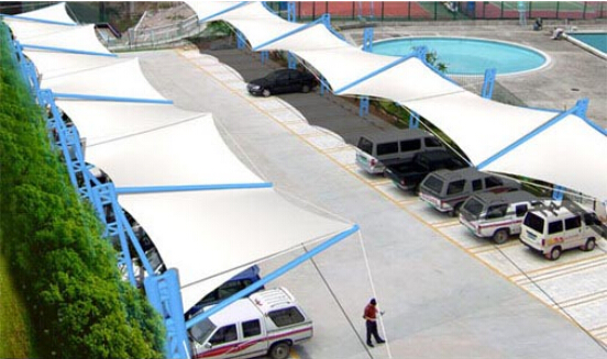 如何粘合膜結(jié)構(gòu)停車(chē)棚